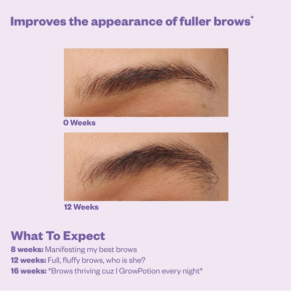 KOSAS GrowPotion Fluffy Brow + Lash Boosting Serum 3.5ml FULL SIZE - Picture 4 of 17